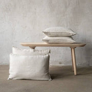 Linen Cushion Cover & Insert – Oatmeal Rustico – EURO – 26" x 26"