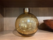 Round Glass Vessel – Warm Yellow