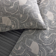 Ann Gish – Lugano Comforter Set – Charcoal / Pumice – KING
