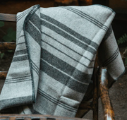 Caprine Mohair Throw — 56" x 70" — Dark Gray