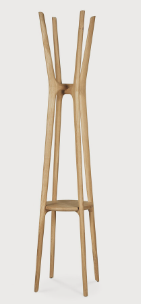 Ethnicraft PI Coat Stand — 20" x 20" x 72.5" — Oak